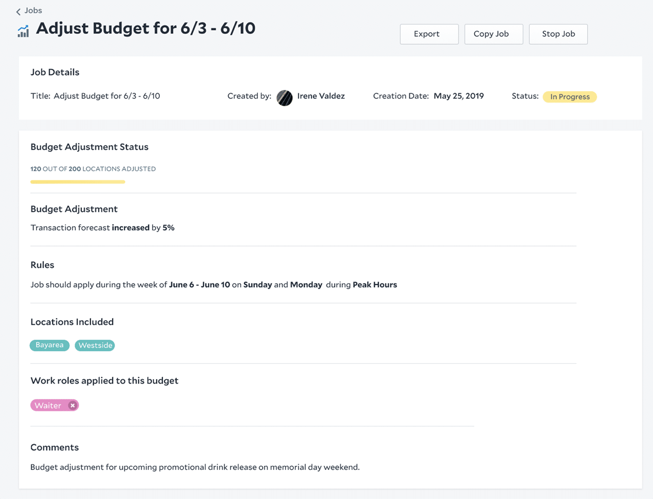 Legion Adjust Budget Adjust Budget