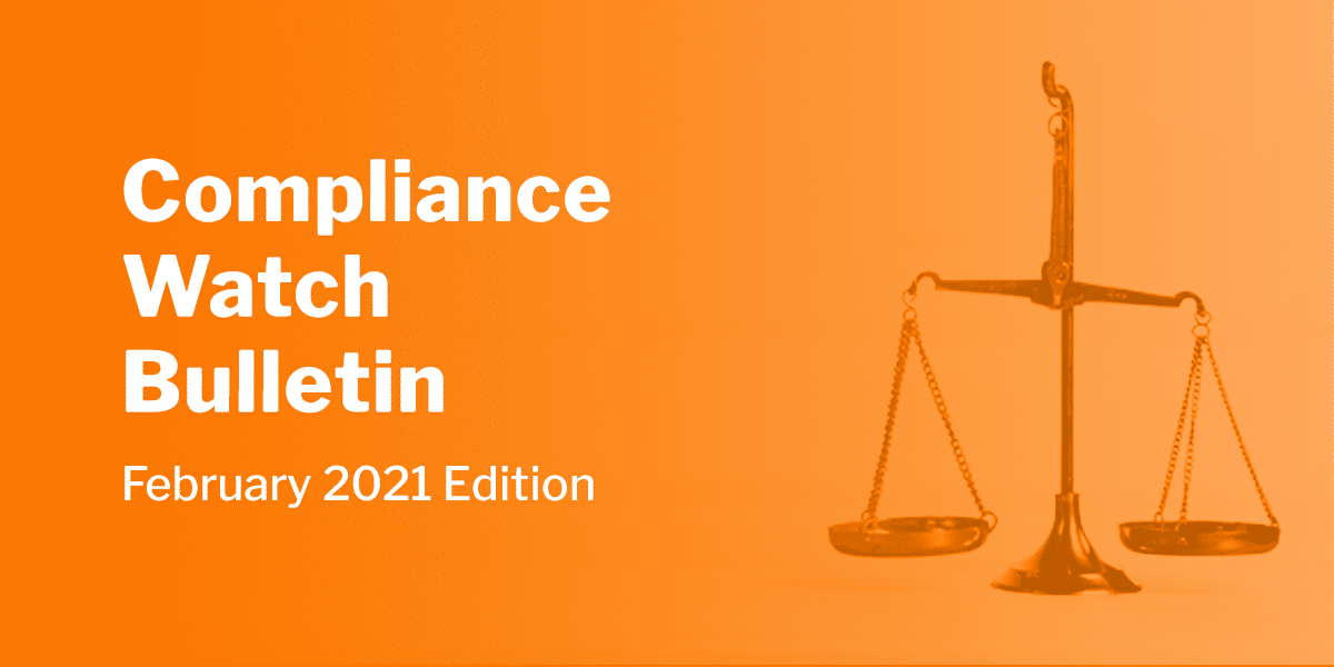 Compliance Watch Bulletin February 2021 Edition