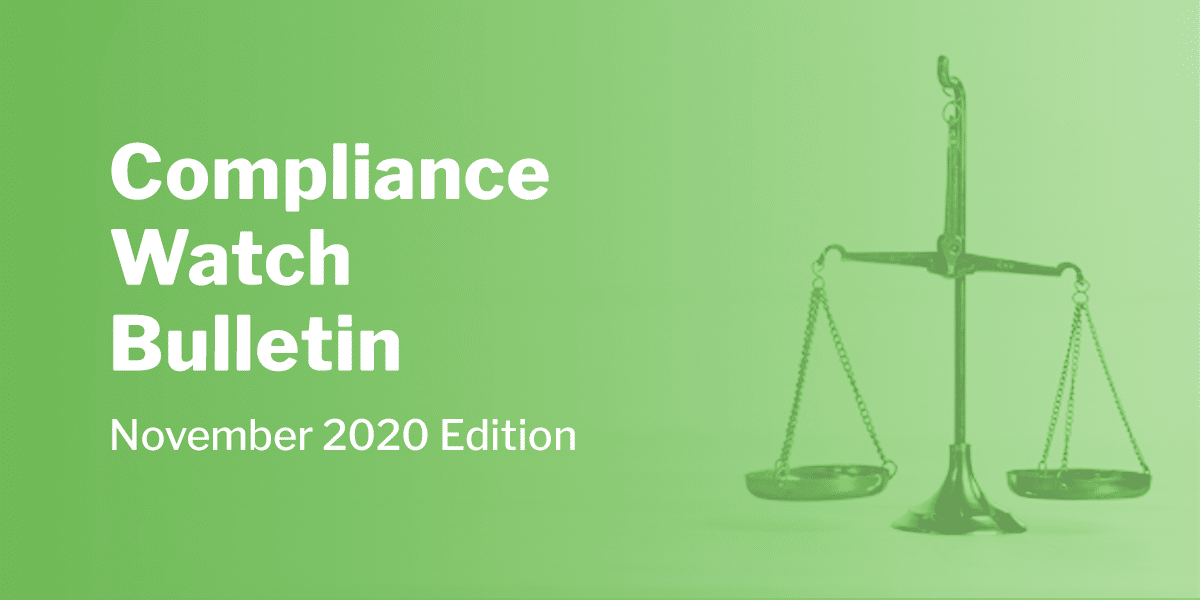 Compliance Watch Bulletin November 2020 Edition