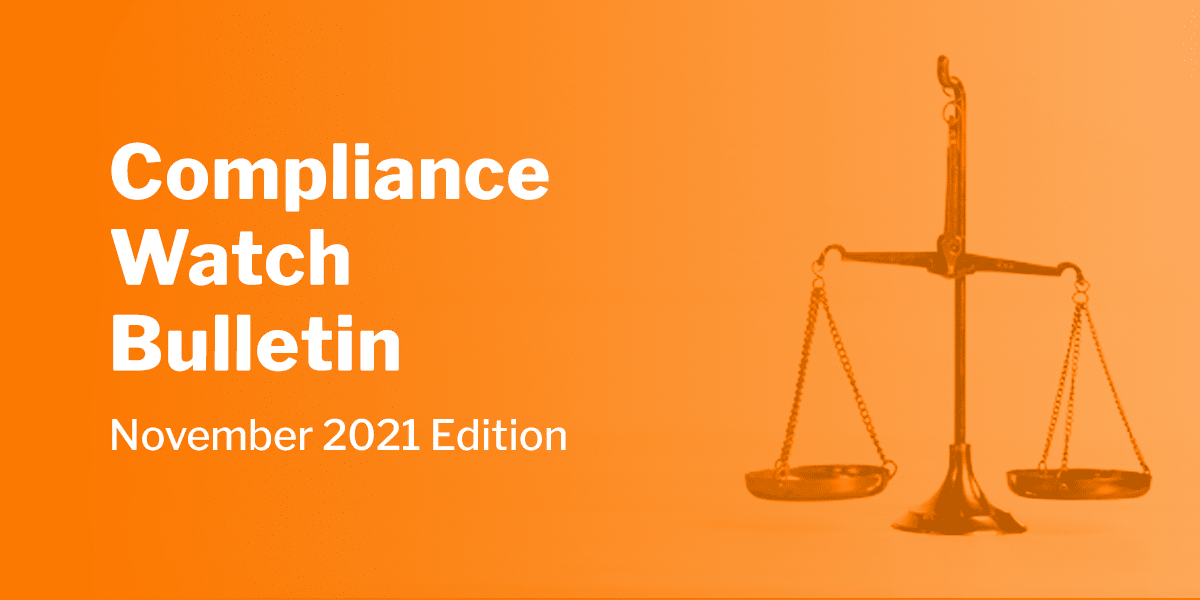Compliance Watch Bulletin November 2021 Edition