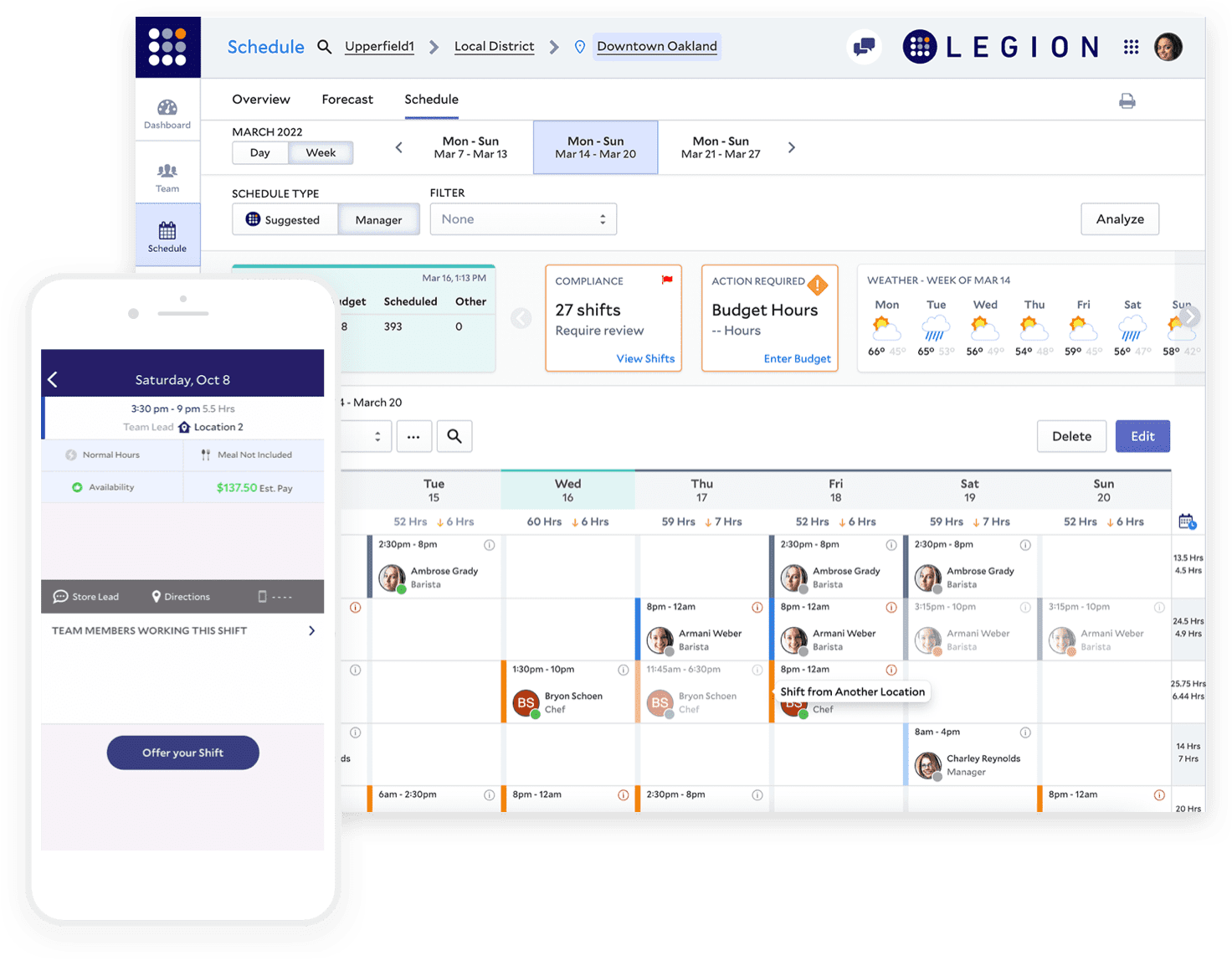 Legion Wfm Automated Scheduling