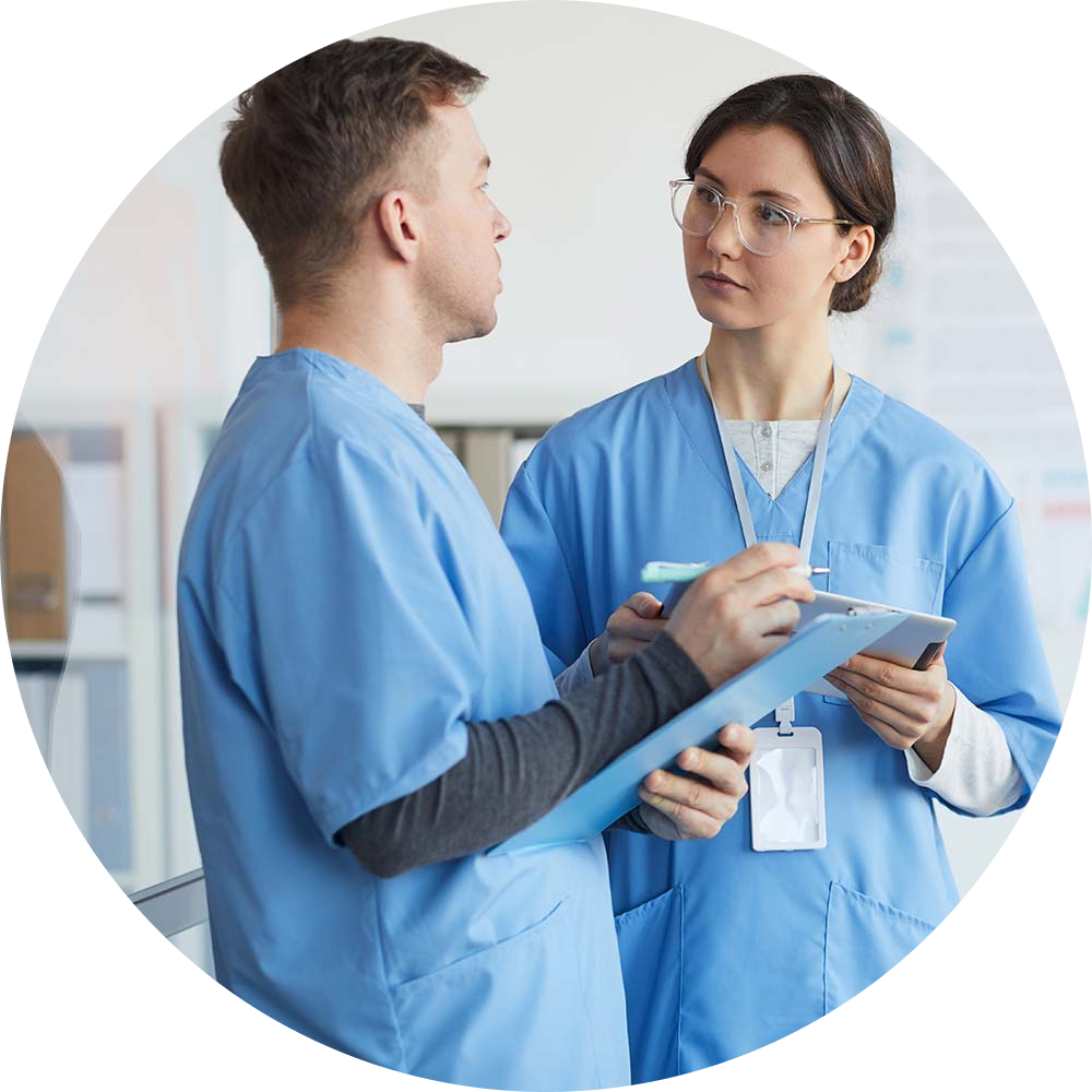 Healthcare Workforce Management Circle Image