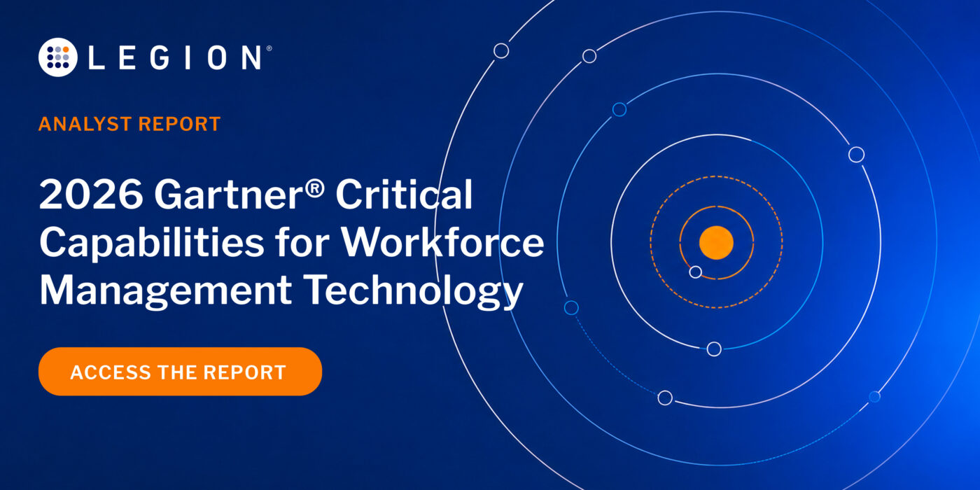 2026 Gartner® Critical Capabilities for Workforce Management Technology